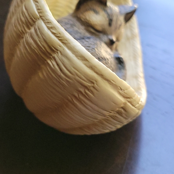 Vintage RARE Japan Harvey Knox Kitten Basket - Picture 4 of 8